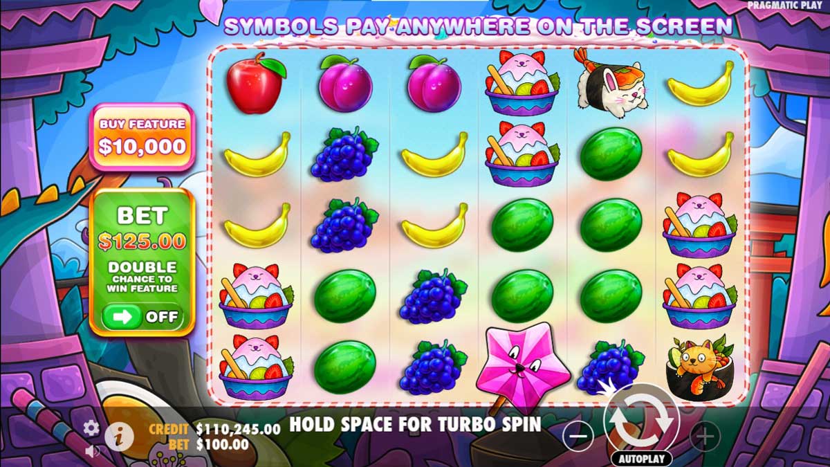 Oishii Bonanza slot machine game screenshot